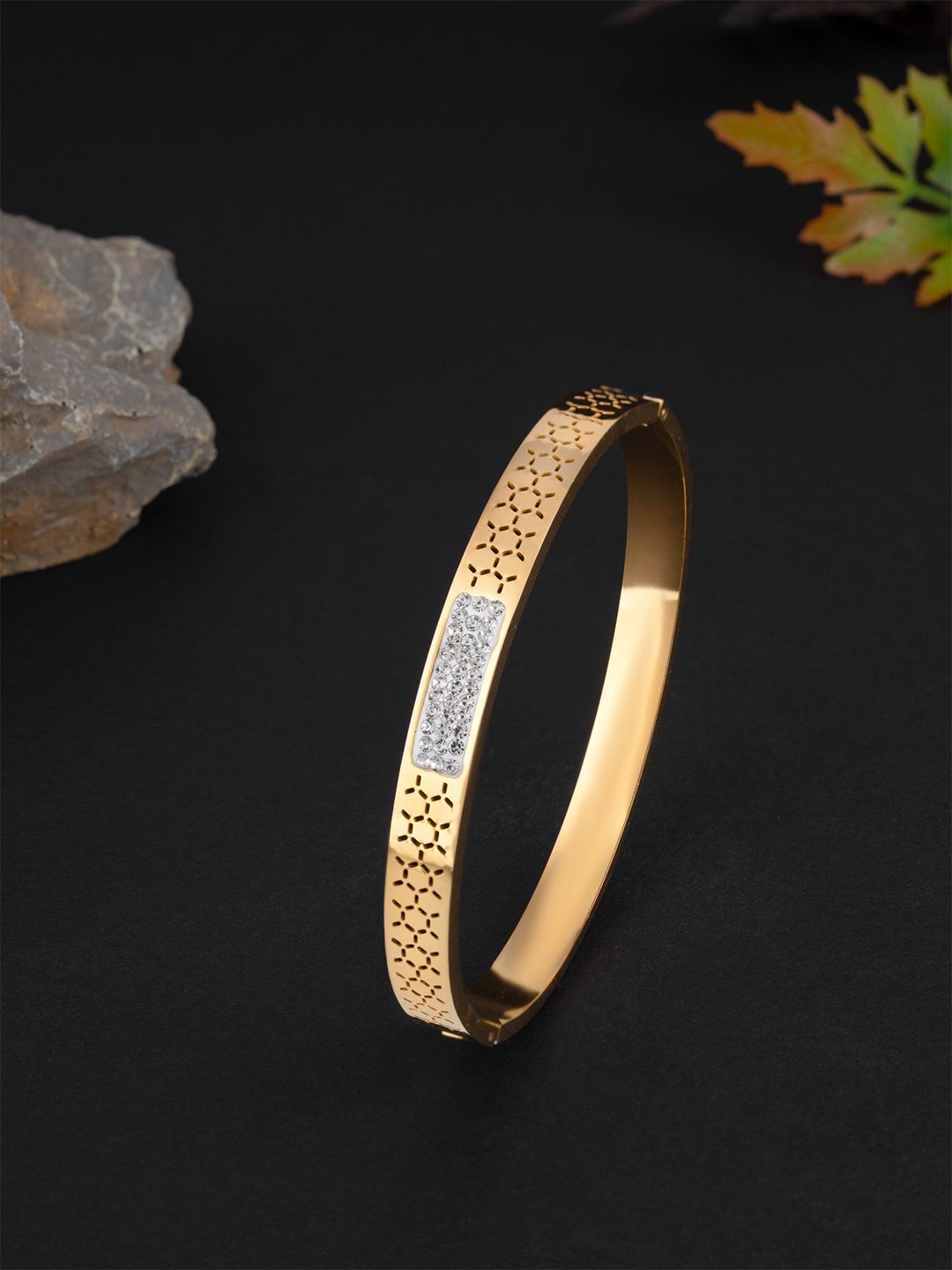 

E2O Women Gold-Plated Bangle-Style Bracelet