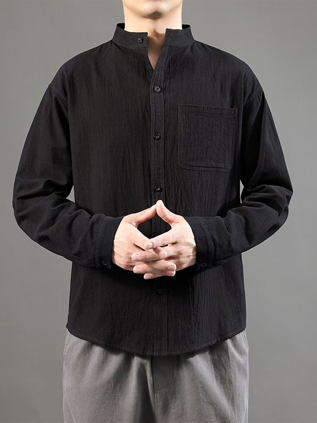 

StyleCast Men Opaque Party Shirt, Black