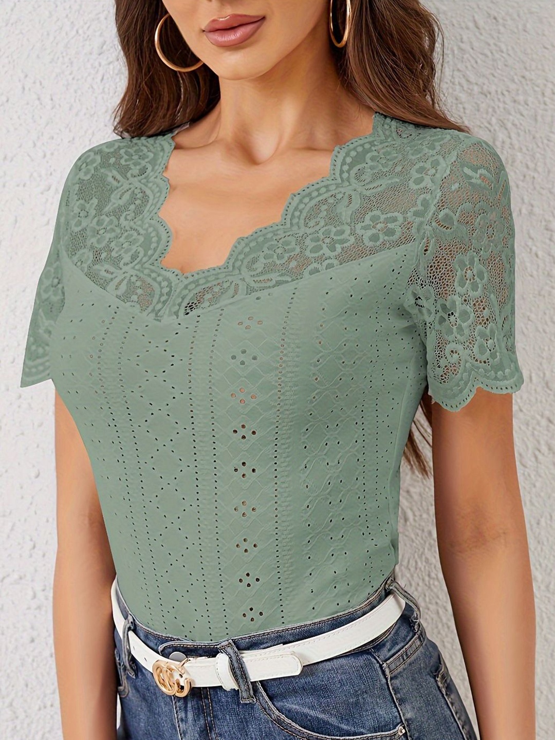 

StyleCast Top, Green