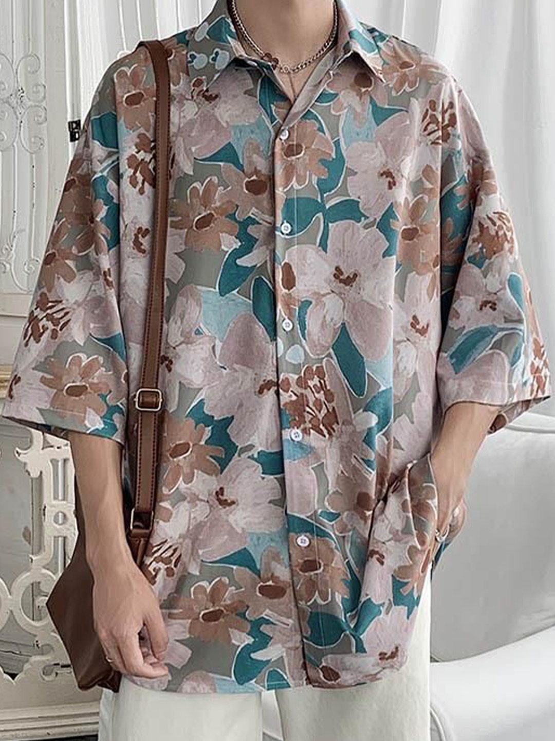 

StyleCast Men Floral Opaque Casual Shirt, Multi