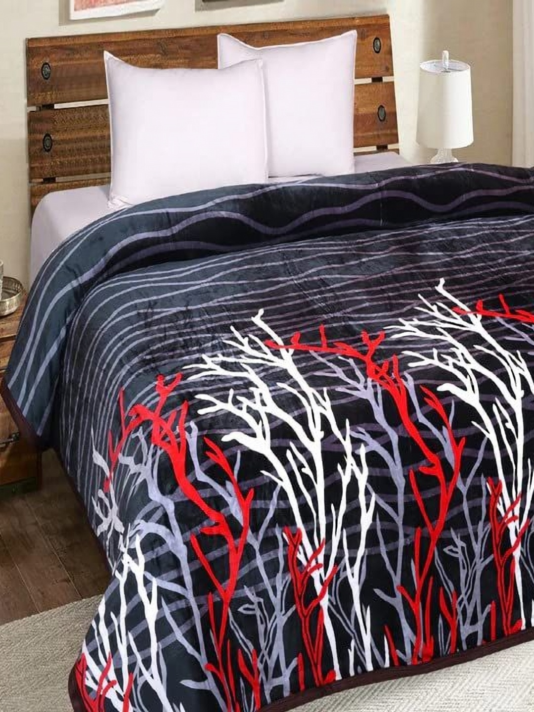 

Signature Black & Grey Microfiber Heavy Winter 350 GSM Single Bed Quilt