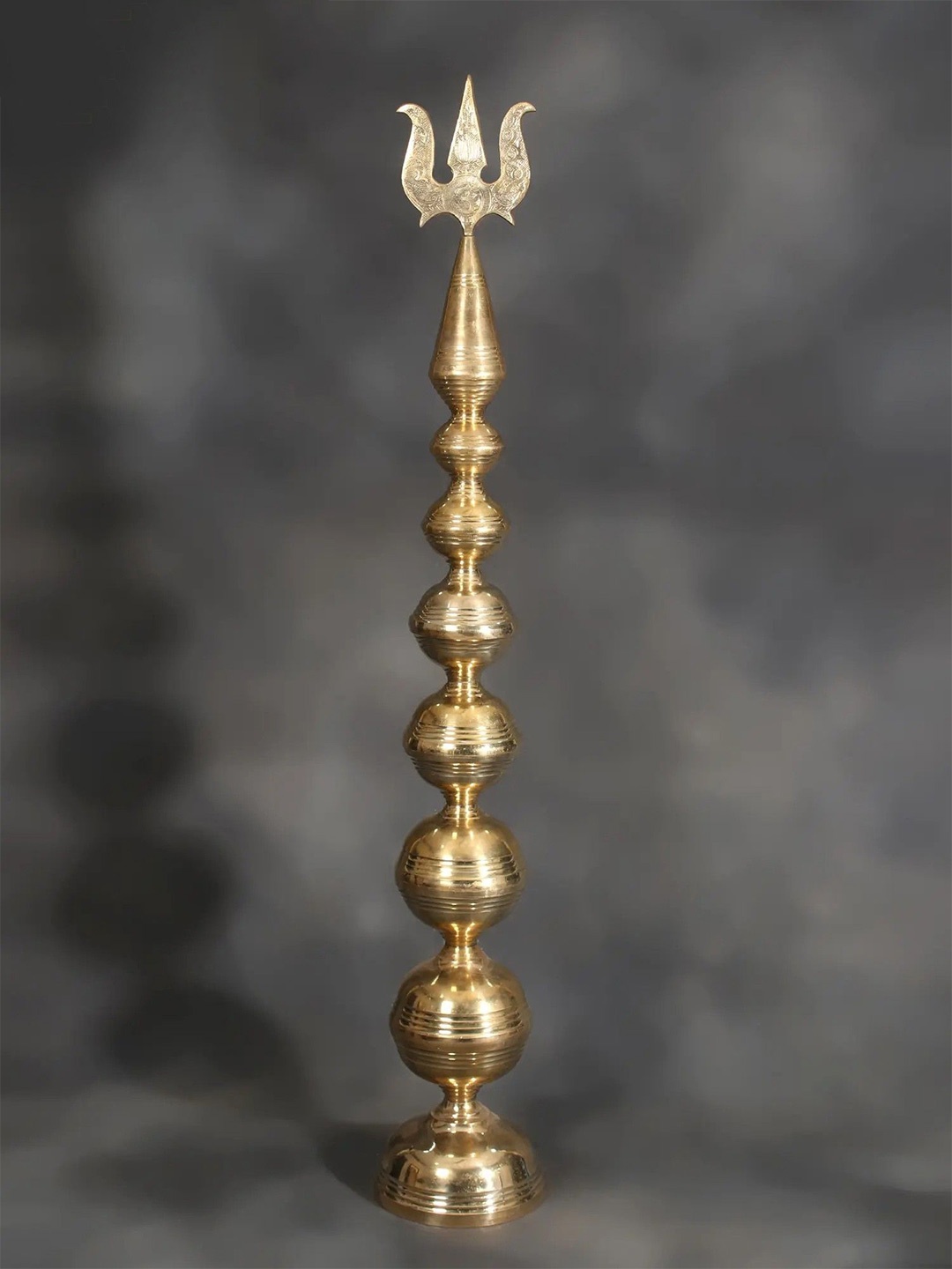 

Exotic India Gold Toned Brass Shikhara Of Shiva Temple