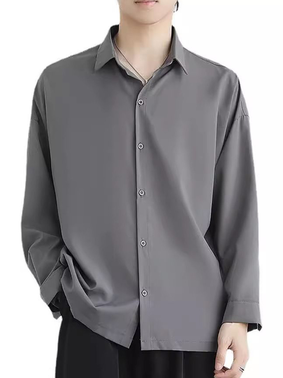 

StyleCast Men Opaque Party Shirt, Grey