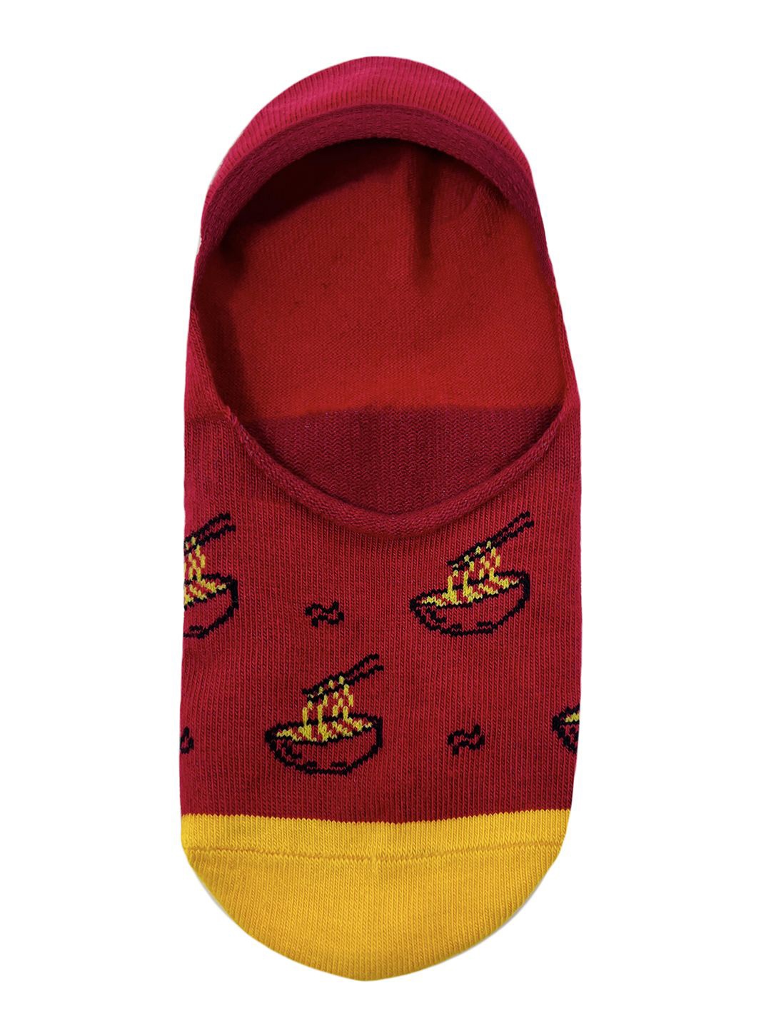 

Mint & Oak No Shoe Line Socks, Red