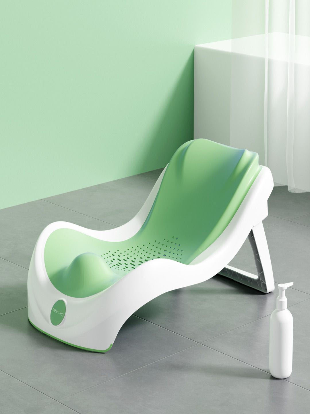 

Polka Tots Infants Green & White Lightweight Rubber Bath Rack