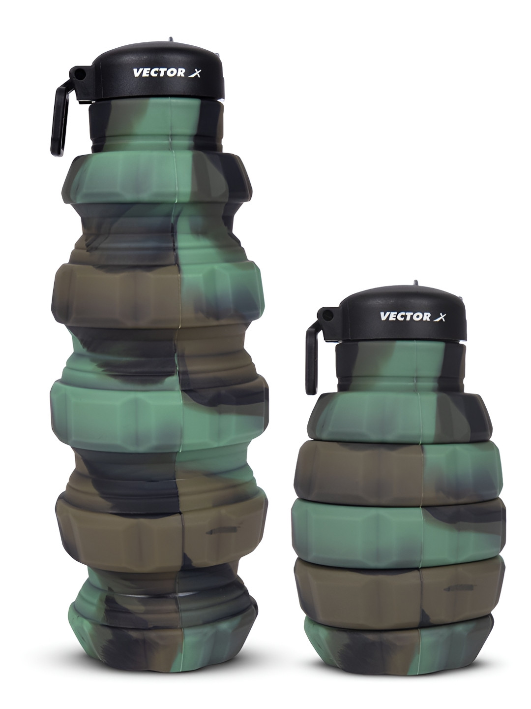 

VECTOR X Green & Black Colourblocked Water Bottle 550 ml