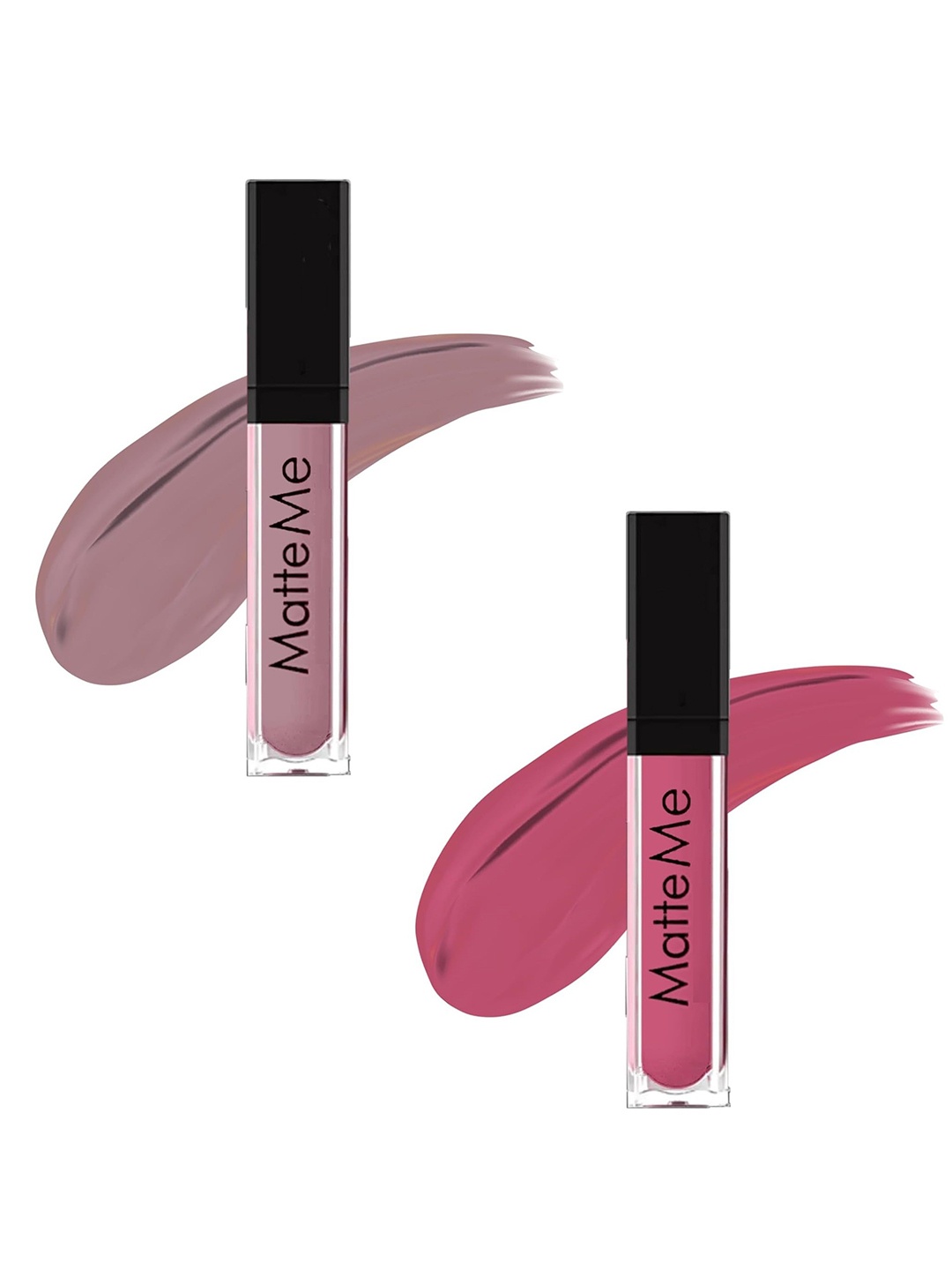 

FAVON Set of 2 Matte Me Waterproof Liquid Lipstick 6 ml each - Nude & Nude Pink