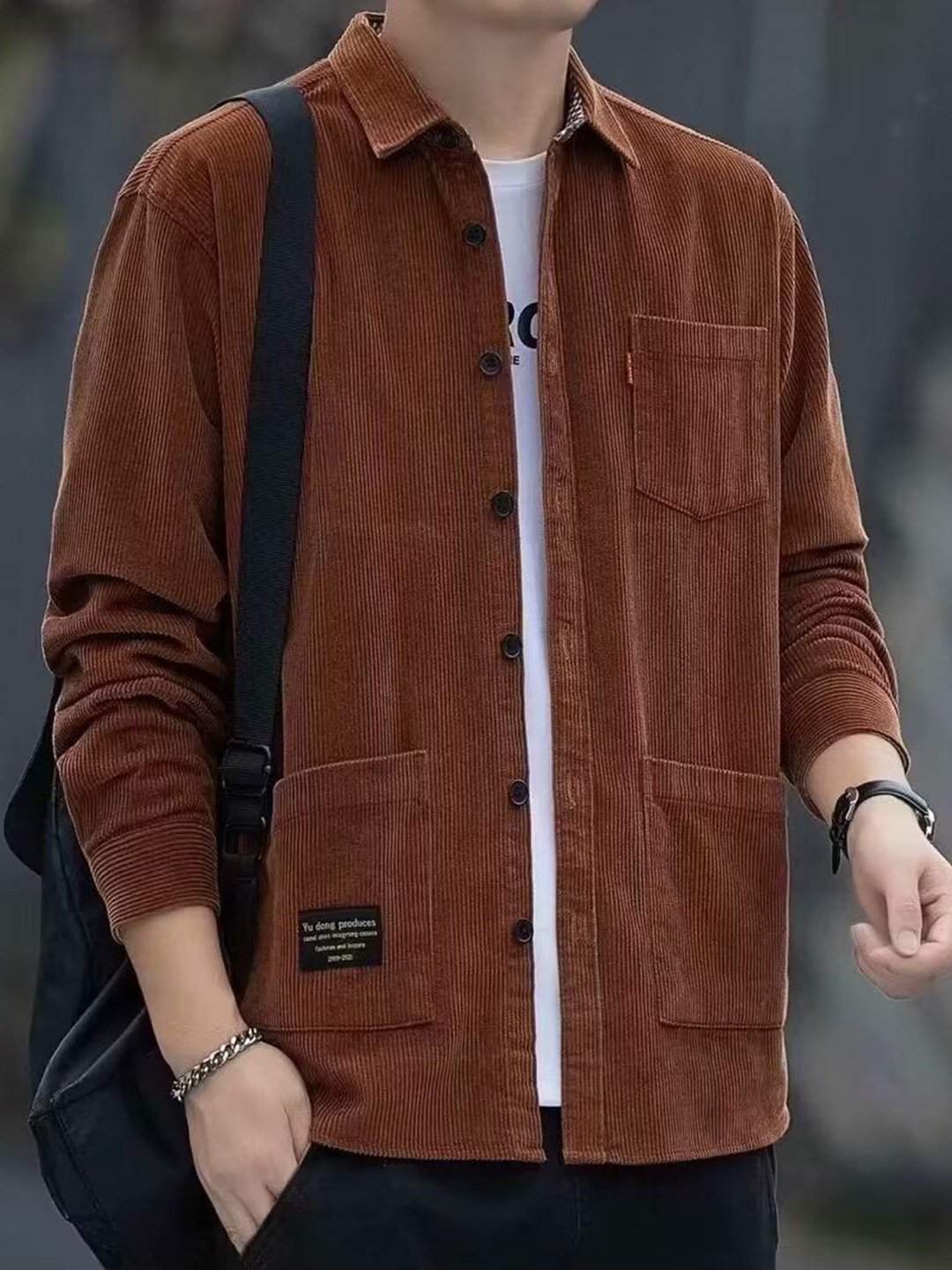 

StyleCast Men Opaque Checked Casual Shirt, Brown