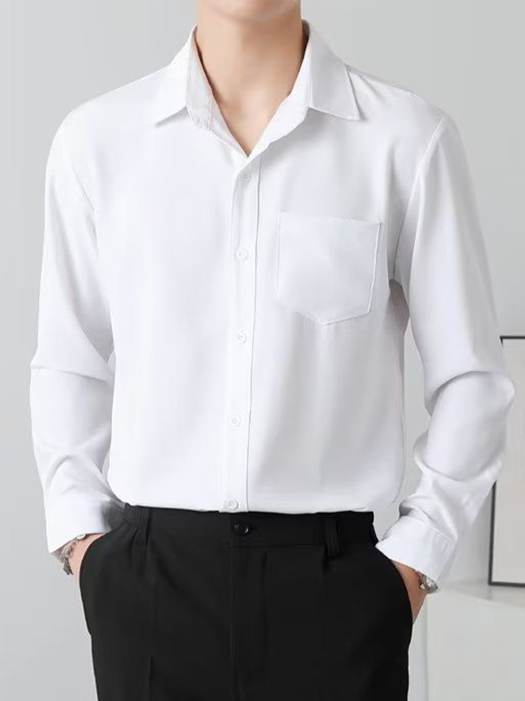 

StyleCast Men Opaque Formal Shirt, White