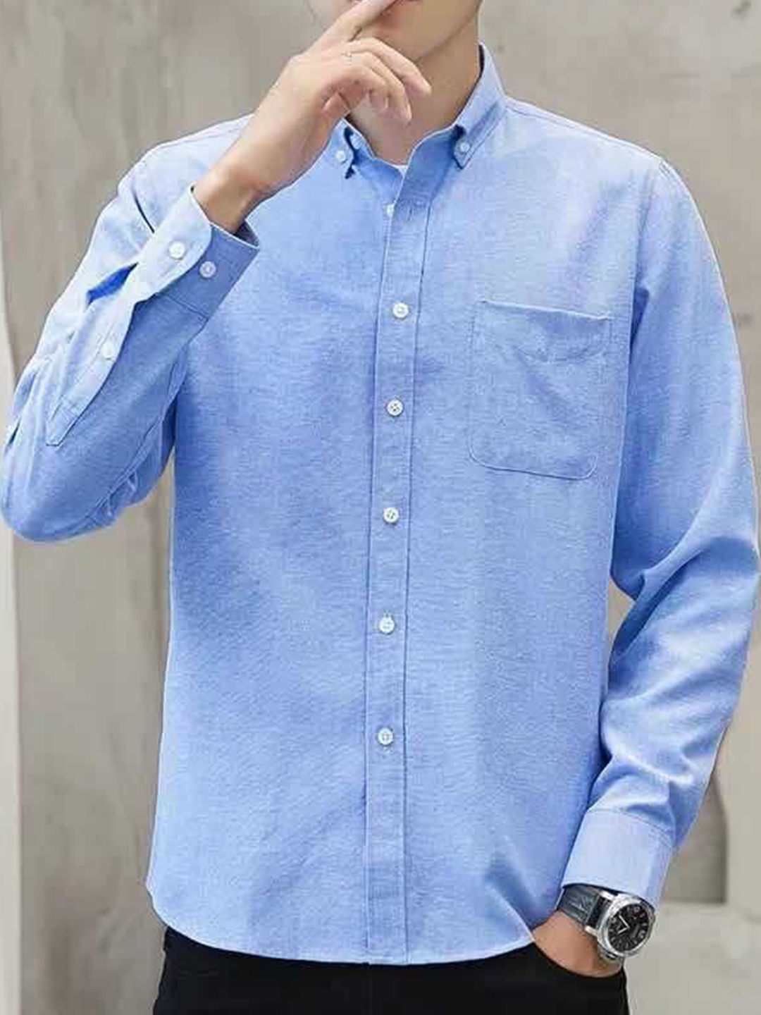 

StyleCast Men Opaque Casual Shirt, Blue