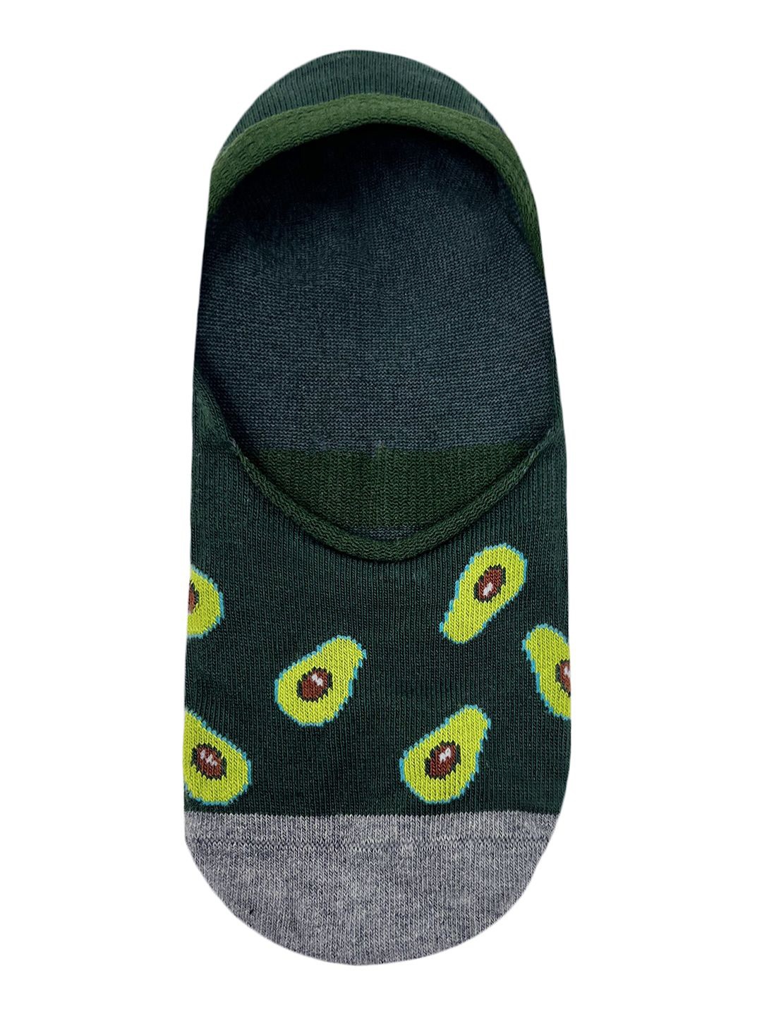 

Mint & Oak Men Patterned Shoe Liner Socks, Green