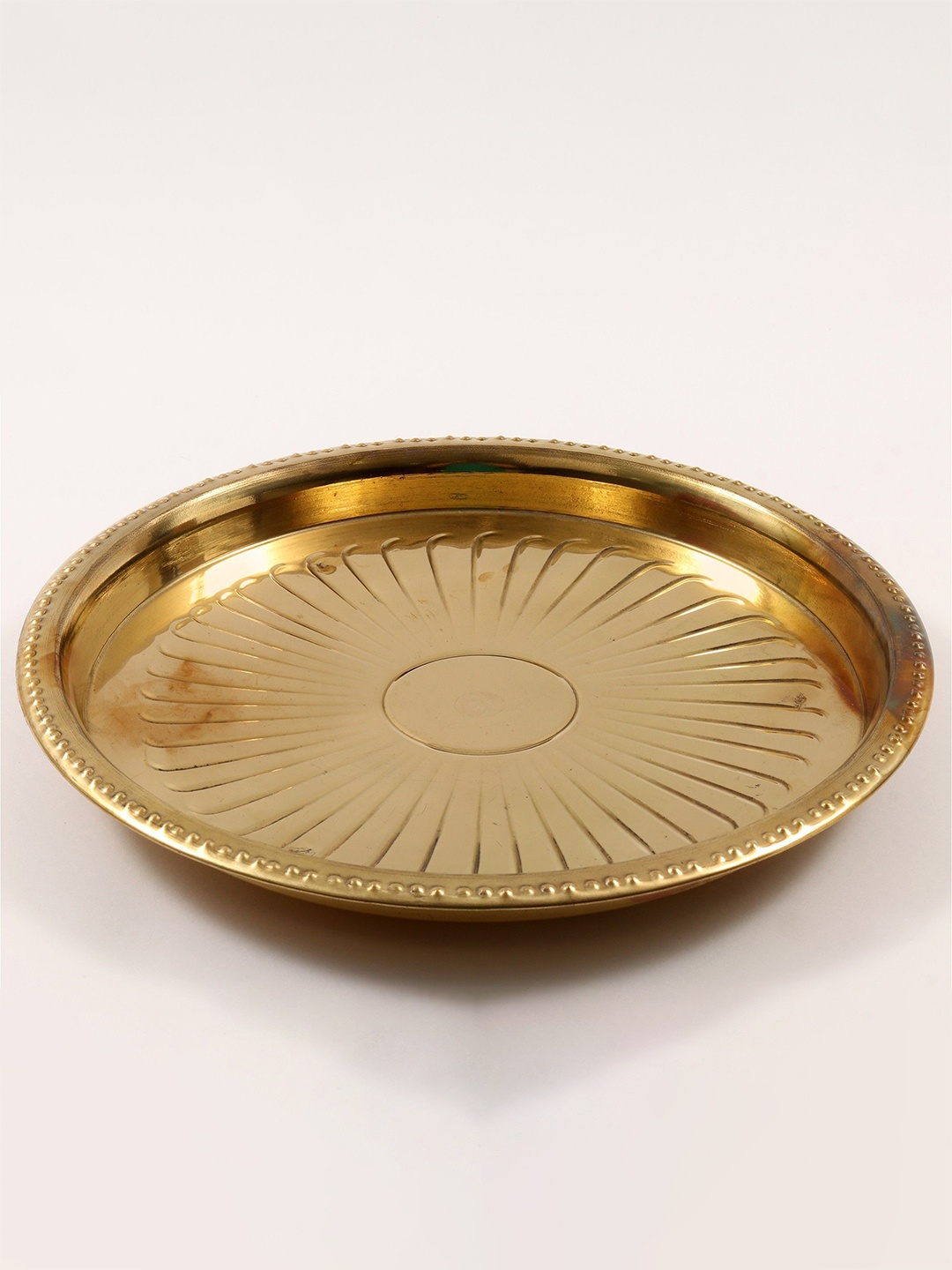 

Exotic India Brass Puja Thali, Gold