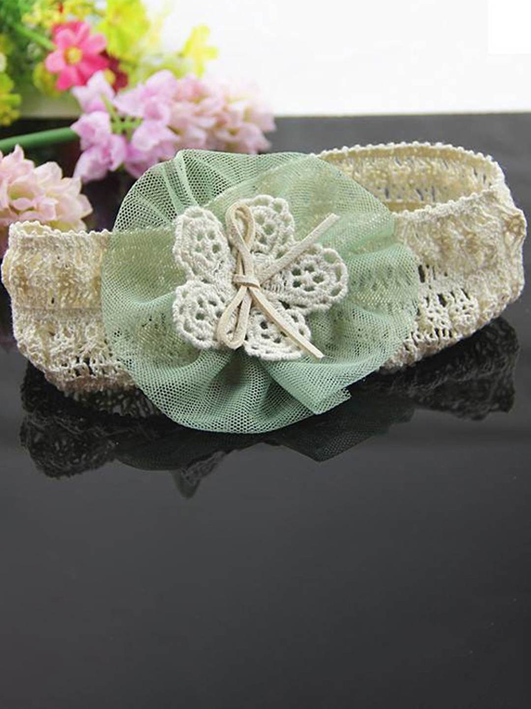 

BAESD Girls Embellished Hairband, Green