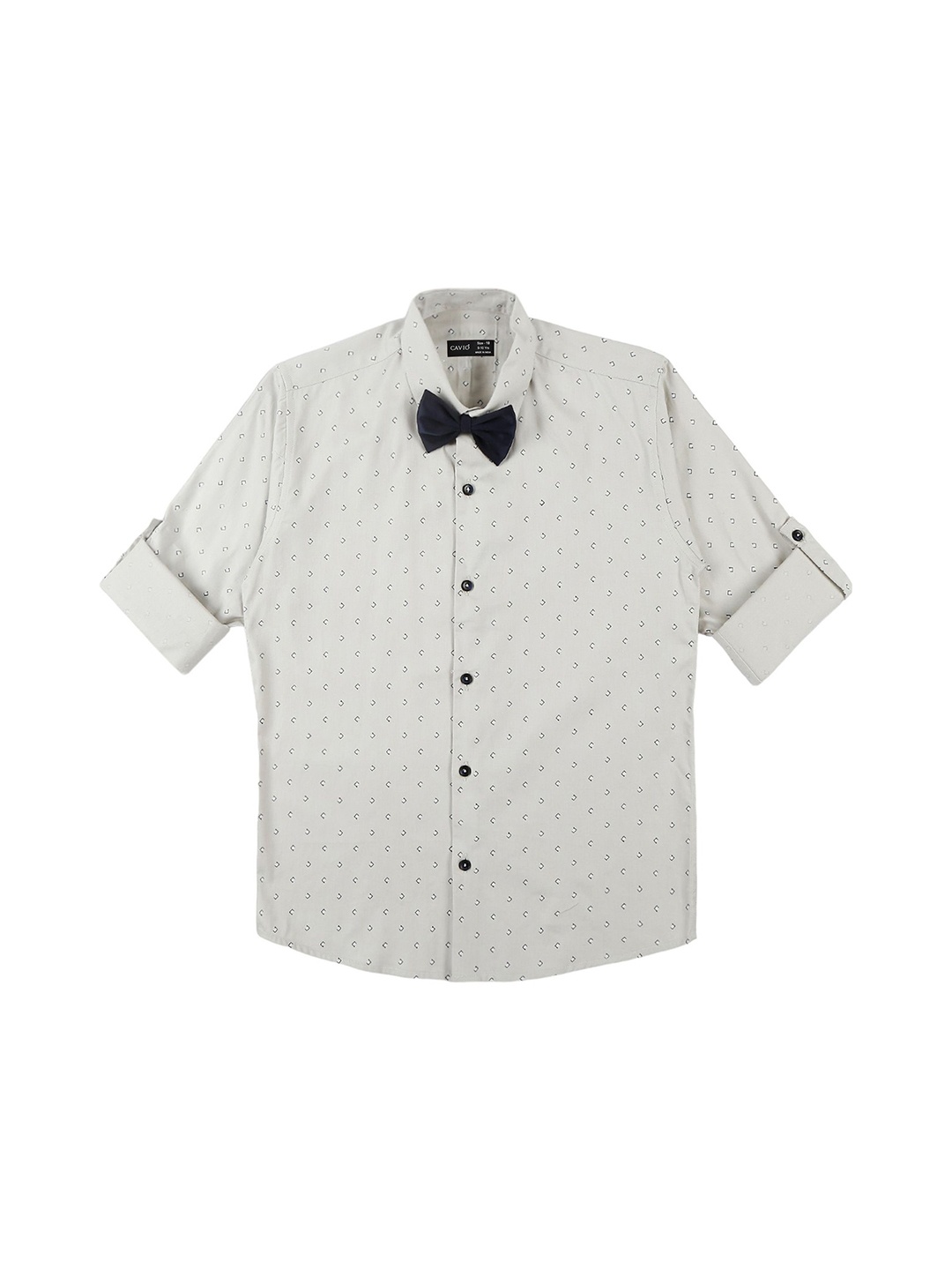 

CAVIO Boys Comfort Opaque Printed Casual Shirt, Grey