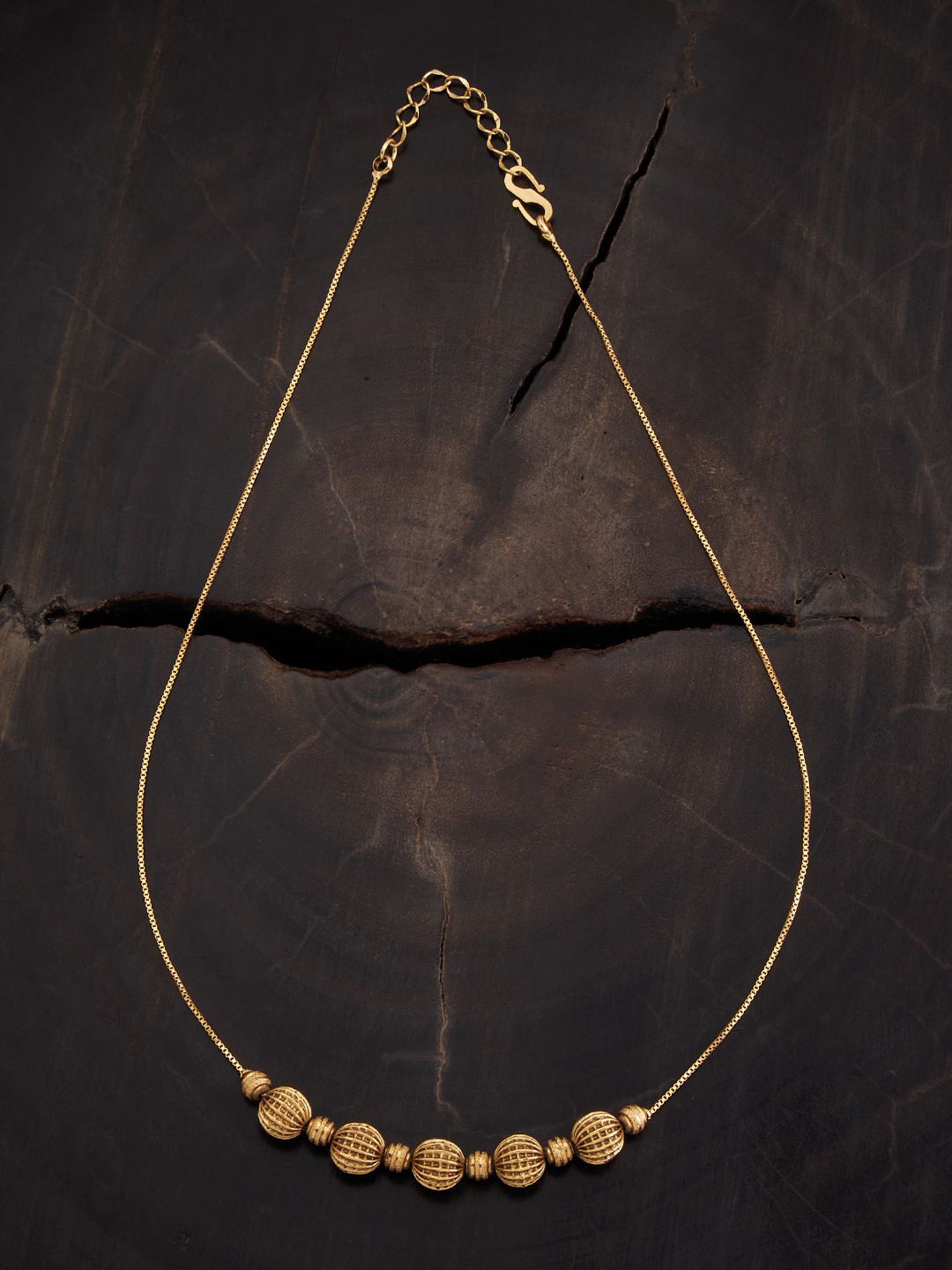 

Kushal's Fashion Jewellery Gold-Plated Antique Necklace