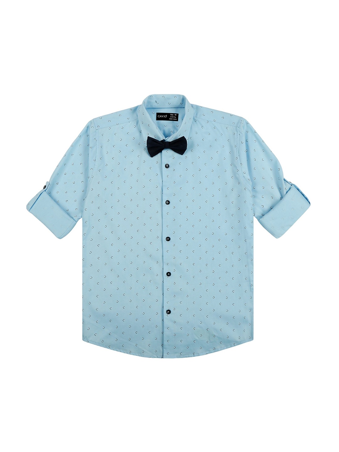 

CAVIO Boys Comfort Opaque Printed Casual Shirt, Blue