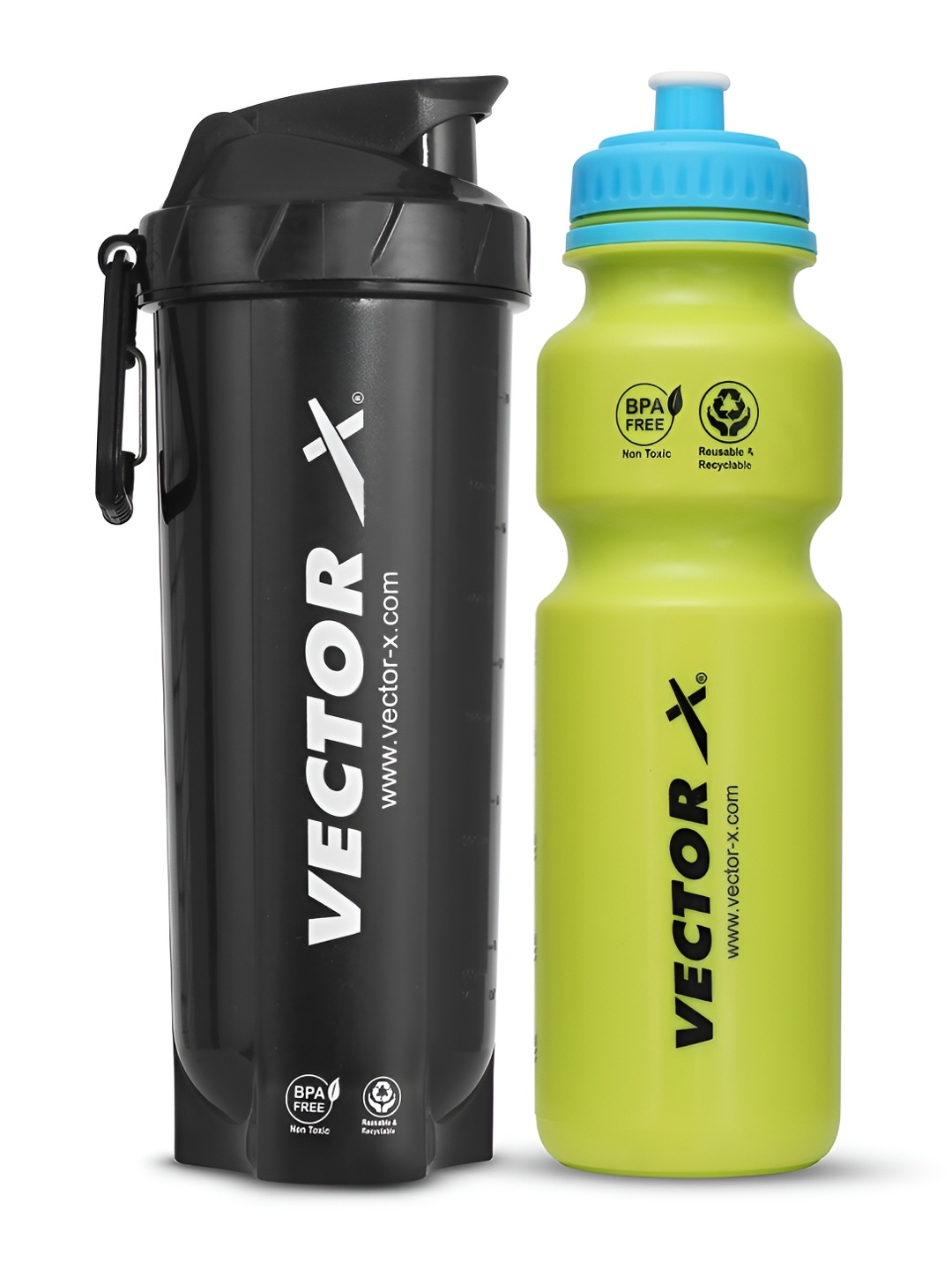 

VECTOR X Green & Black 2 Pieces Printed Water Bottle 800 ml