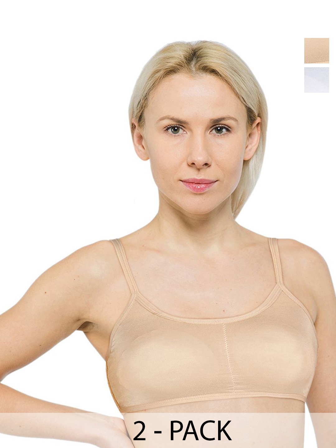 

ComfyStyle Bra Full Coverage Underwired Lightly Padded pack of 2, Beige