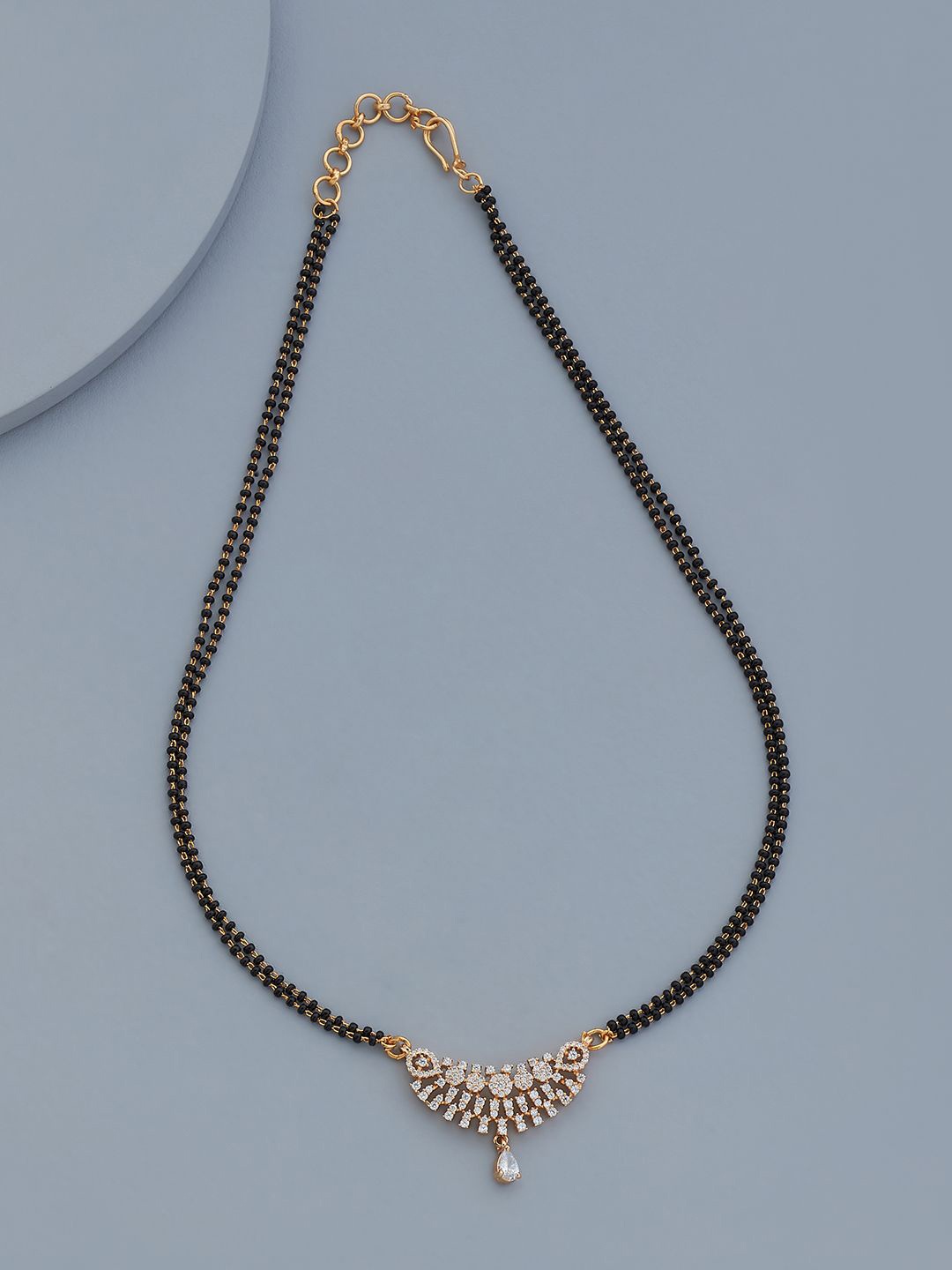

Kushal's Fashion Jewellery Gold Plated Artificial Stones Mangalsutra