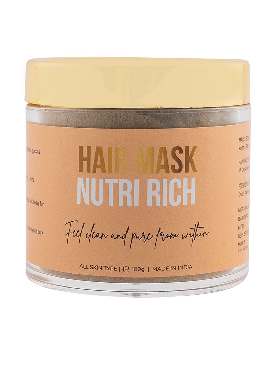

MULOHA Nutri Rich Hair Mask With Methi, Amla & Hibiscus - 100g, Brown