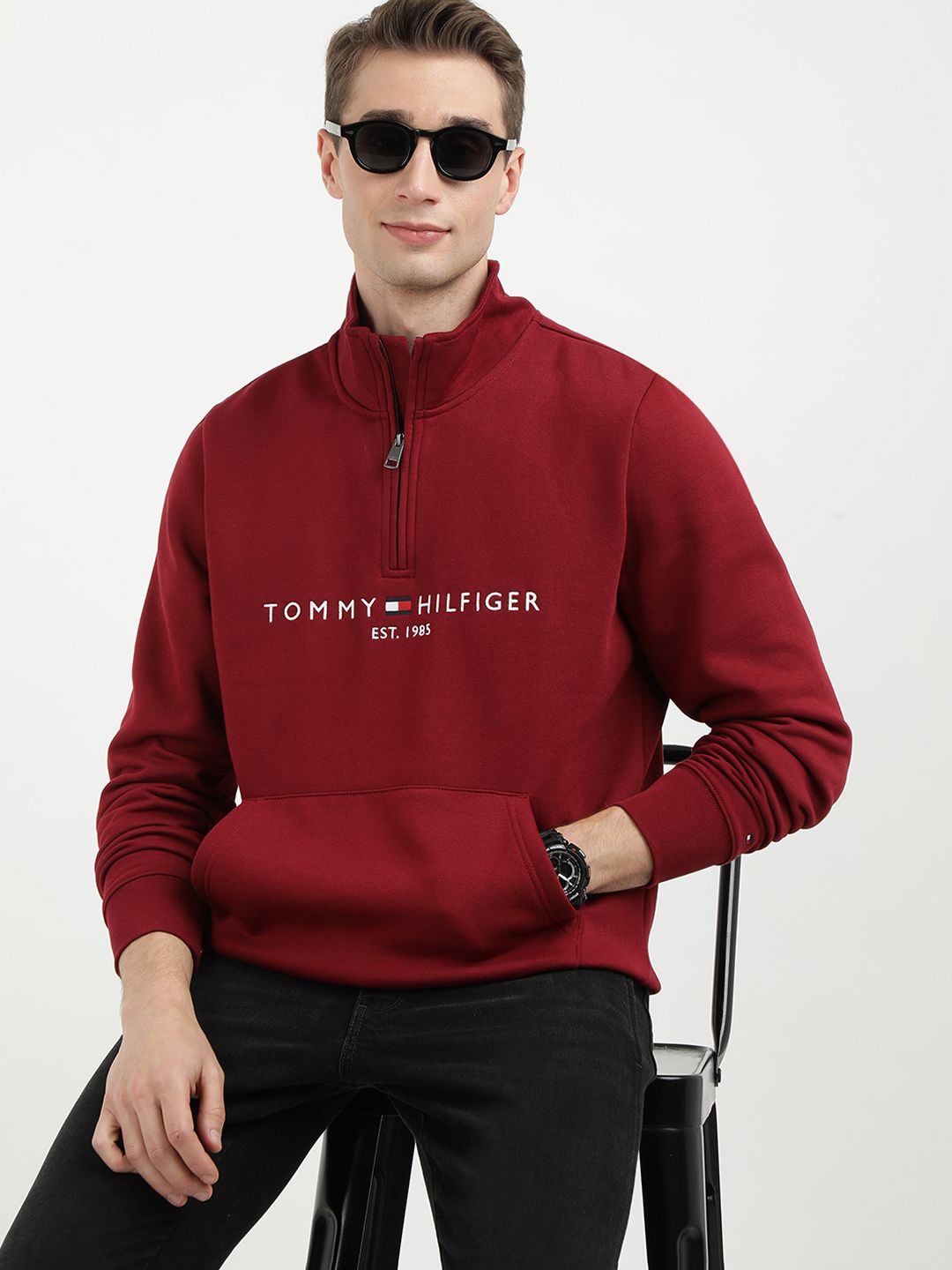 

Tommy Hilfiger Men Printed Sweatshirt, Red