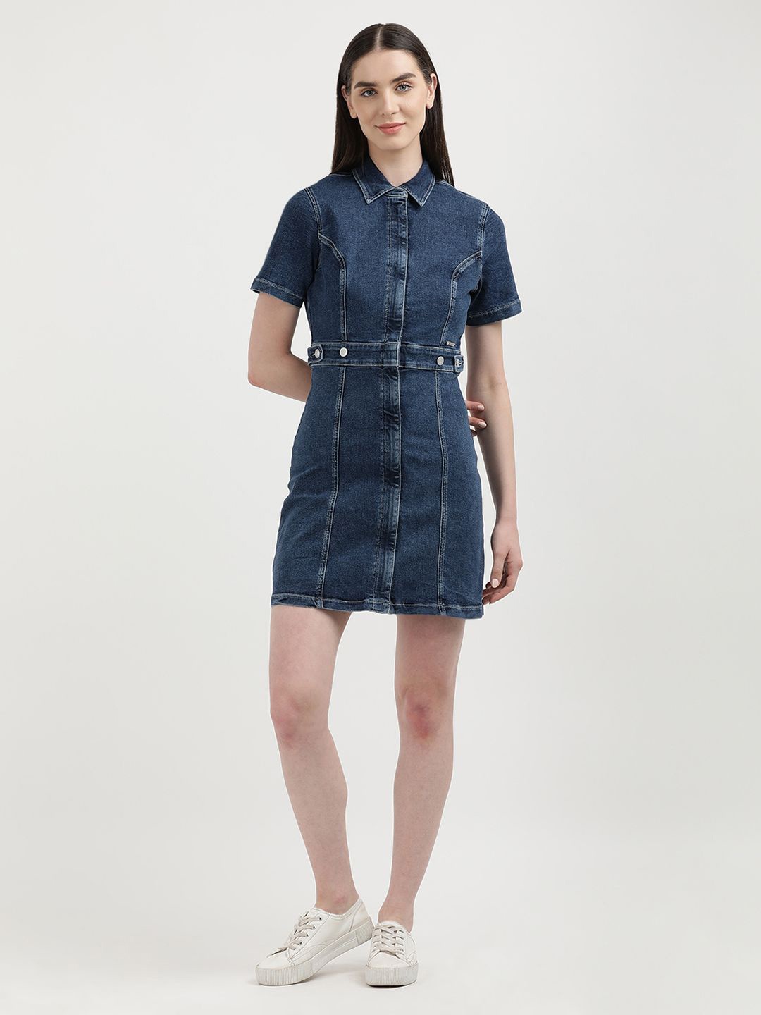 

Tommy Hilfiger Checked Shirt Dress, Blue