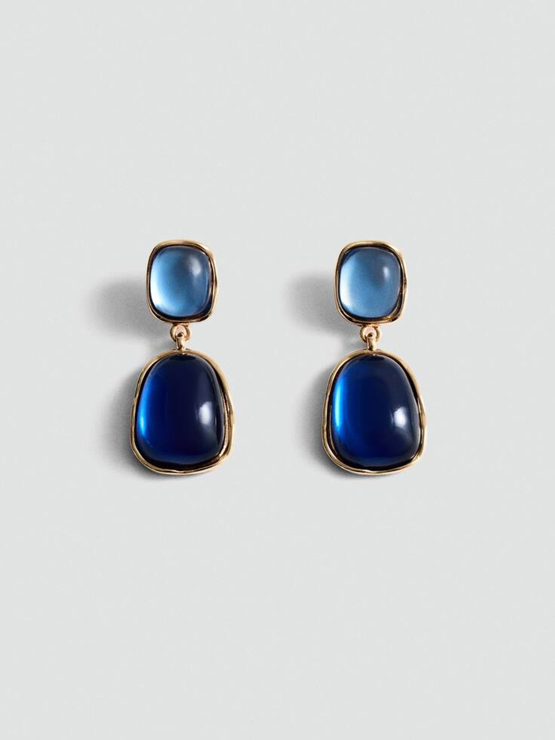 

MANGO Contemporary Drop Earrings, Blue