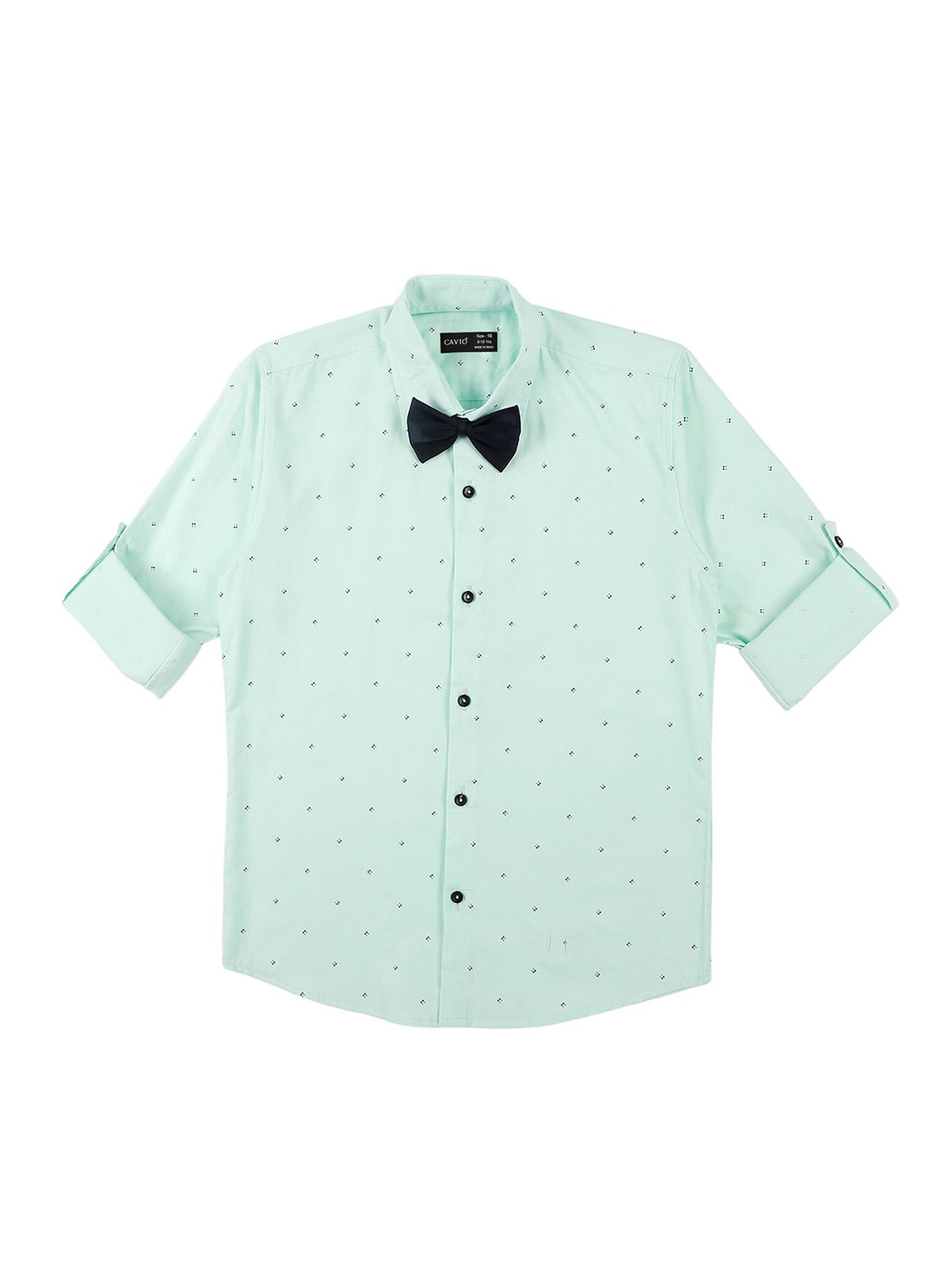 

CAVIO Boys Comfort Opaque Printed Casual Shirt, Sea green