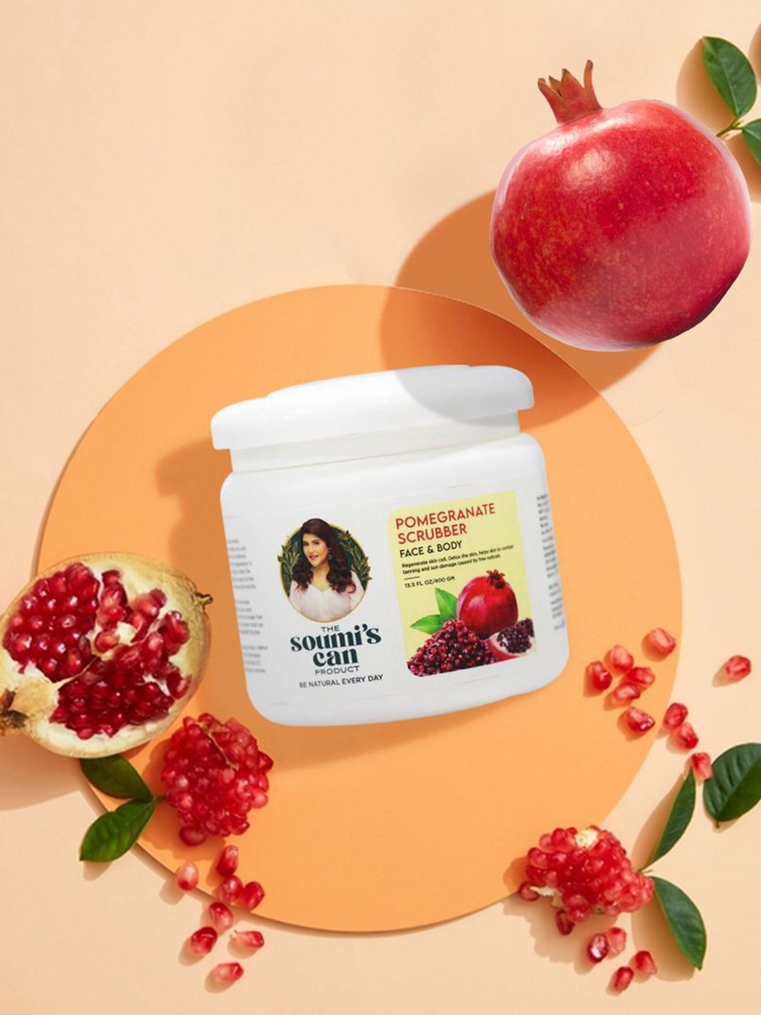 

THE SOUMI'S CAN PRODUCT Pomegranate Scrubber & Olive Body Massage Oil, Multi