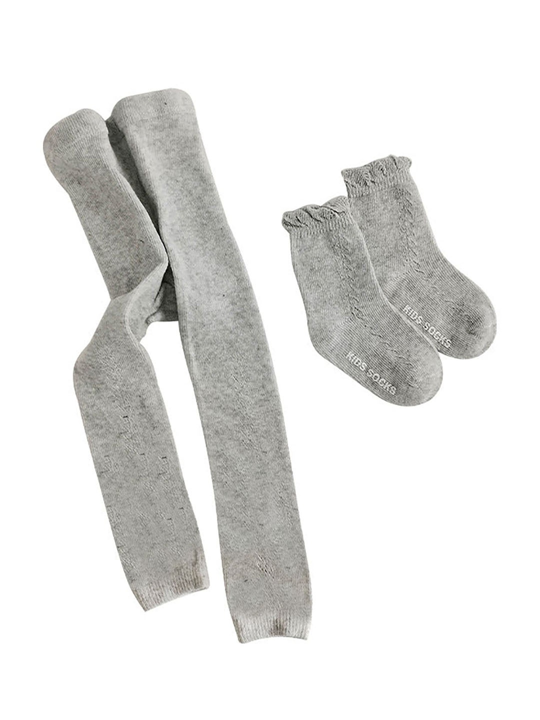 

SYGA Girls Designed Stocking with Socks, Grey