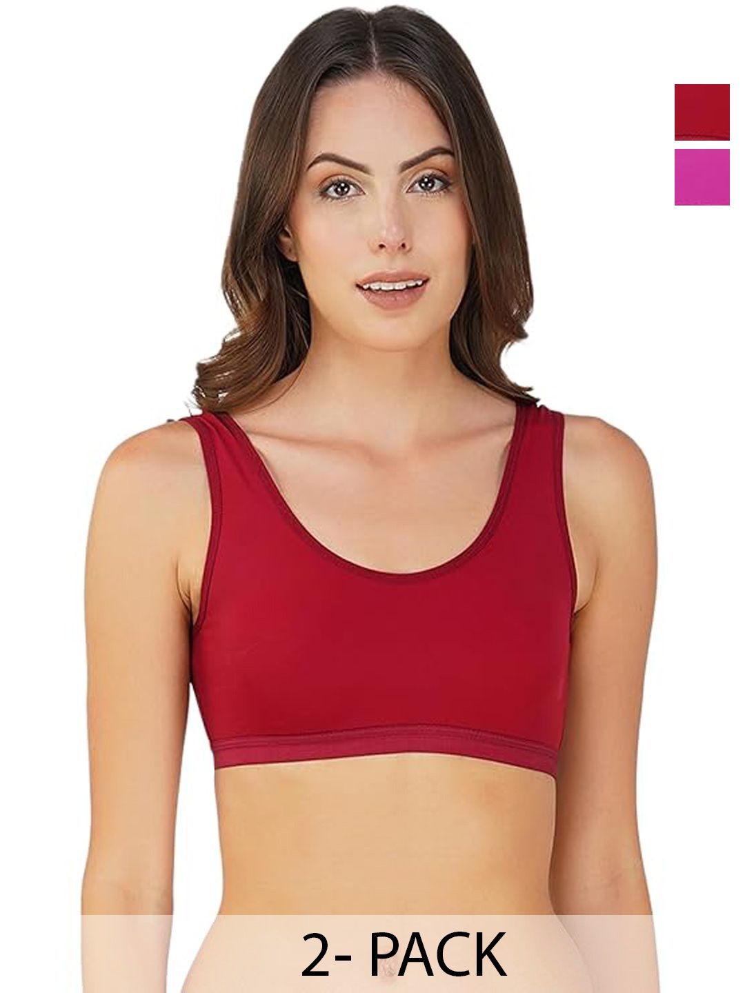 

ComfyStyle Bra Full Coverage, Maroon