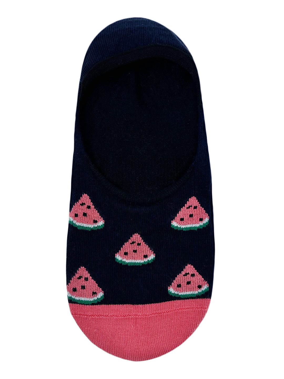 

Mint & Oak Men Printed Shoe Liner Socks, Blue