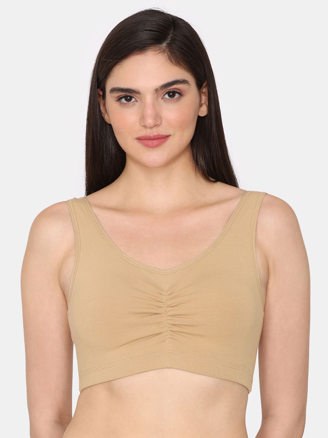 

Zivame Full Coverage Non padded Bra, Brown