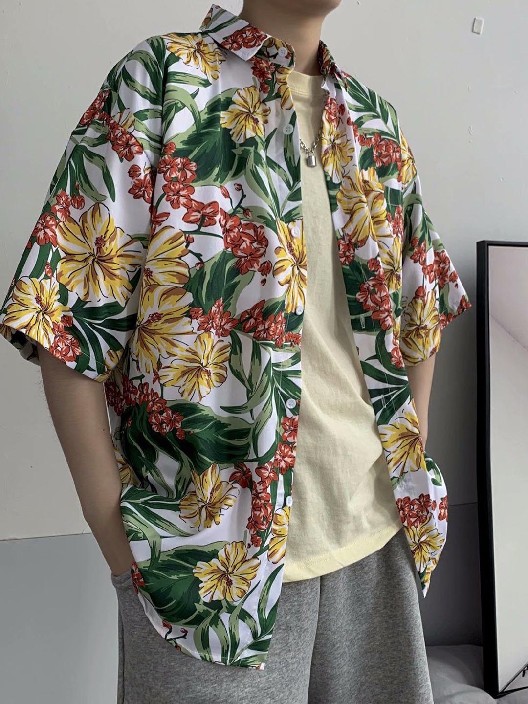 

StyleCast Men Floral Opaque Printed Casual Shirt, Multi