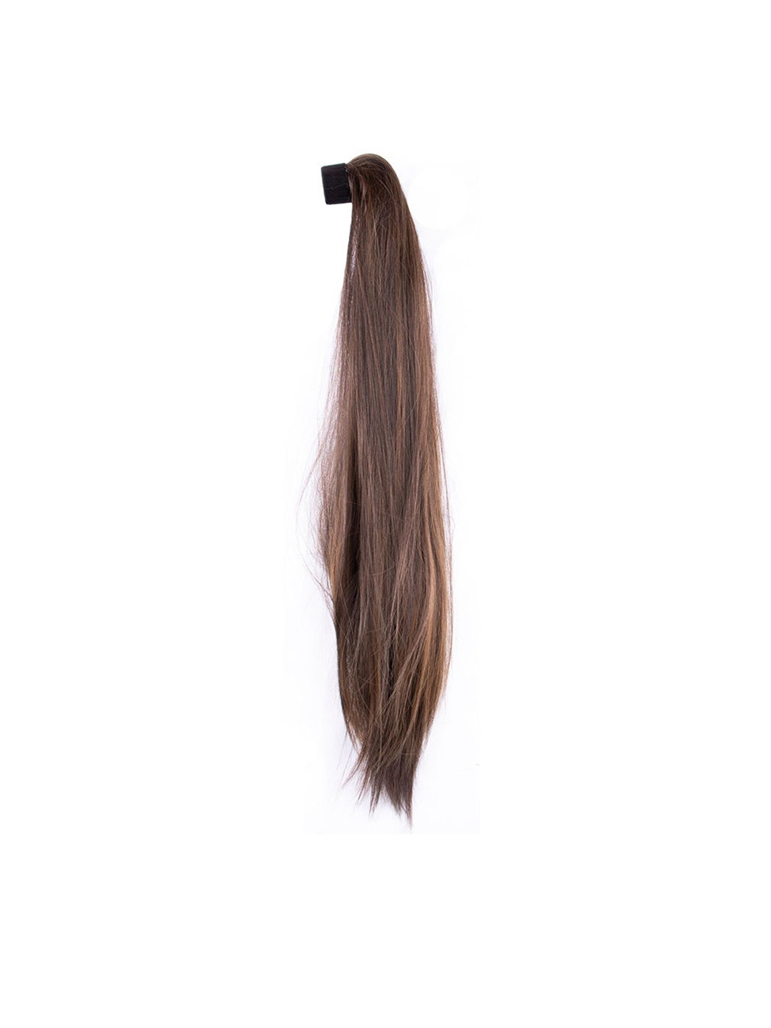 

VAGHBHATT Ponytail Copper Highlights Hair Extension -Dark Brown