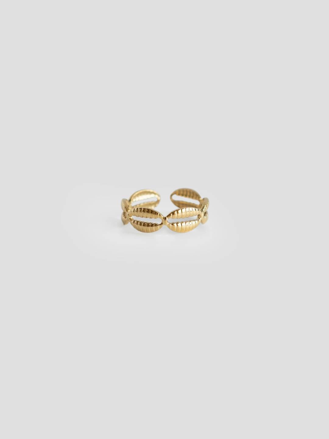 

Don't Call Me Princess 18k Gold Plated Stainless Steel Coffee Bean Adjustible Ring