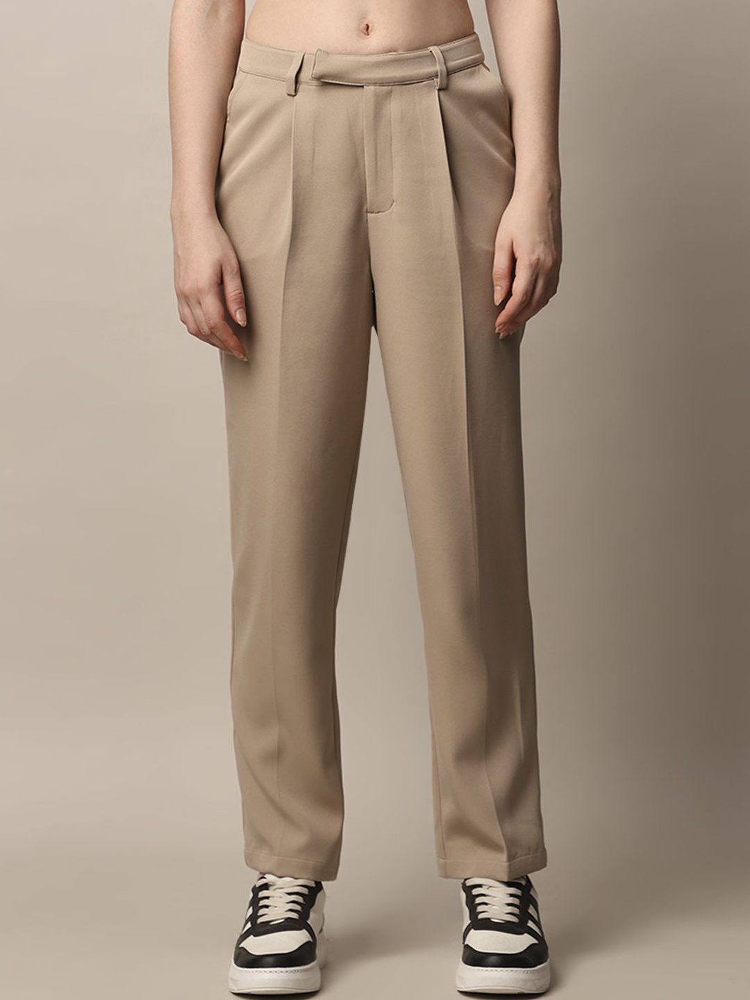 

ONLY Women Pleated Trousers, Beige