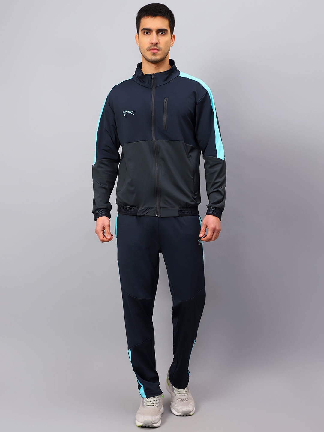 

Shiv Naresh Men Mid Rise Tracksuit, Navy blue