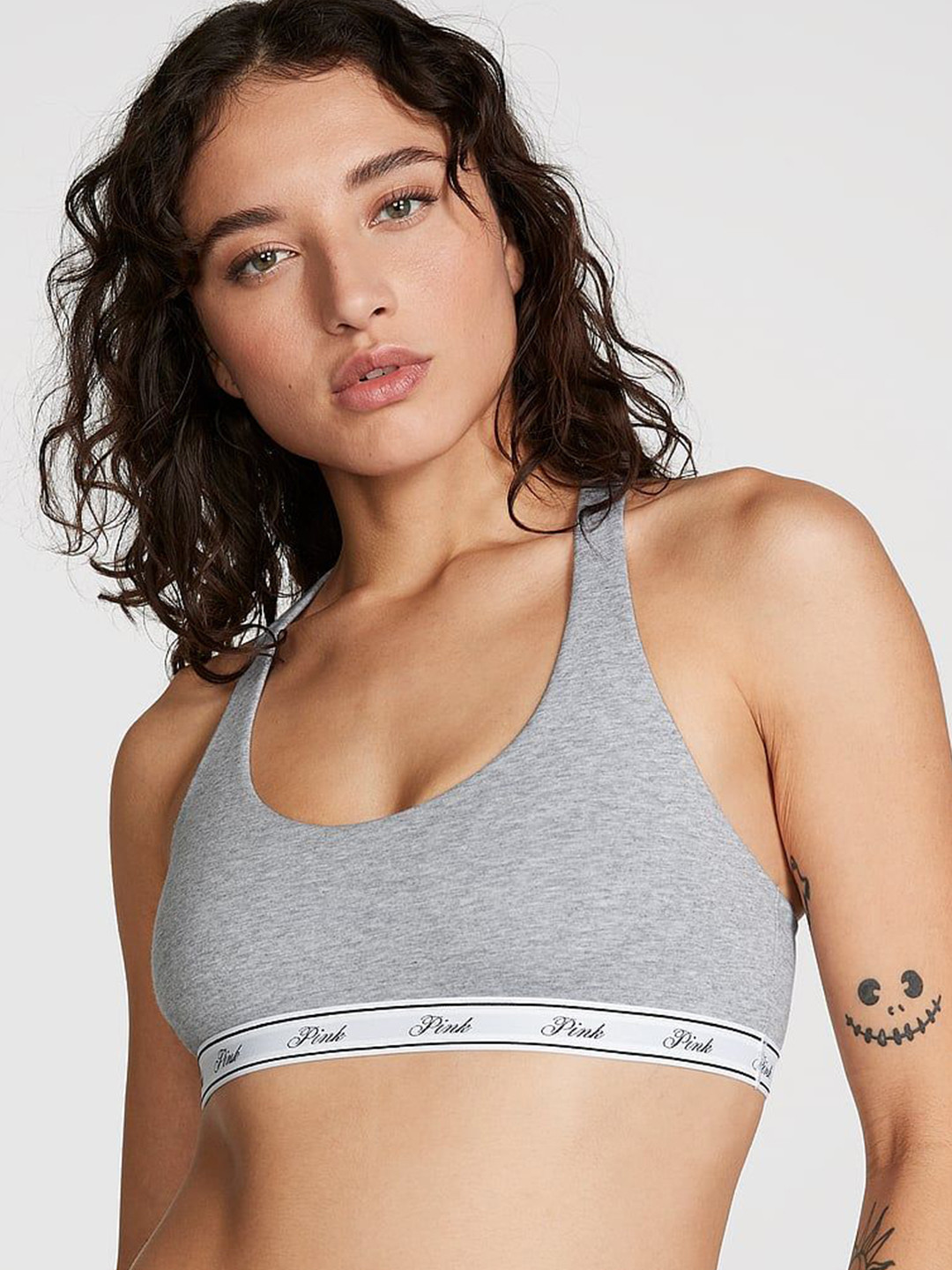 

Victoria's Secret Bralette Bra Medium Coverage, Grey