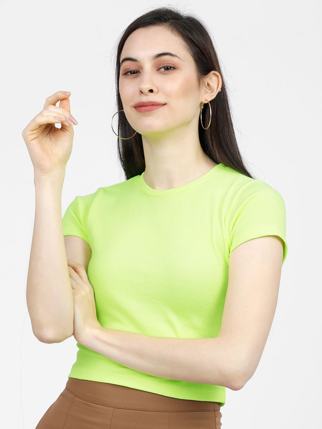 

Tokyo Talkies Crop Top, Green