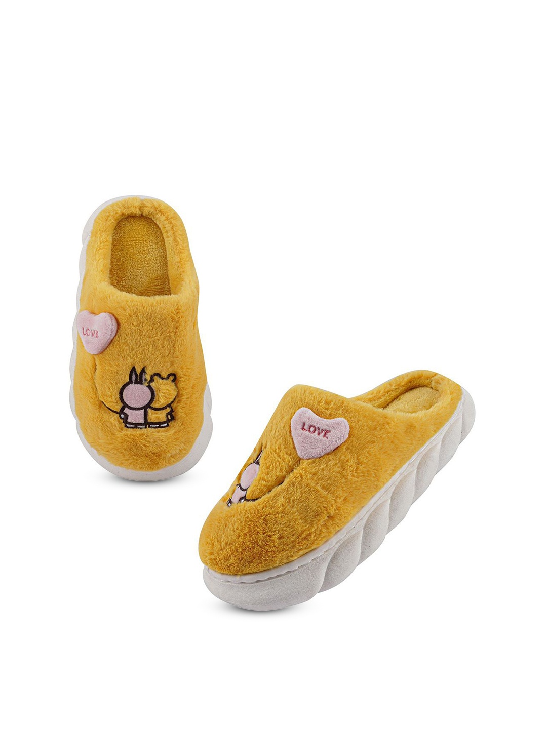 

Miscreef Women Room Slippers, Yellow