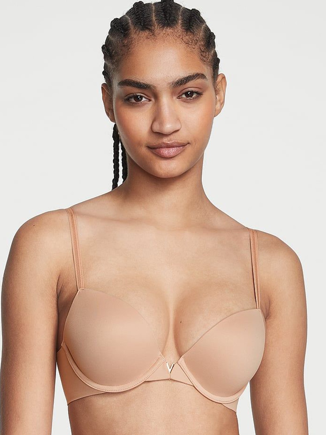 

Victoria's Secret Bra Medium Coverage Underwired Heavily Padded, Beige
