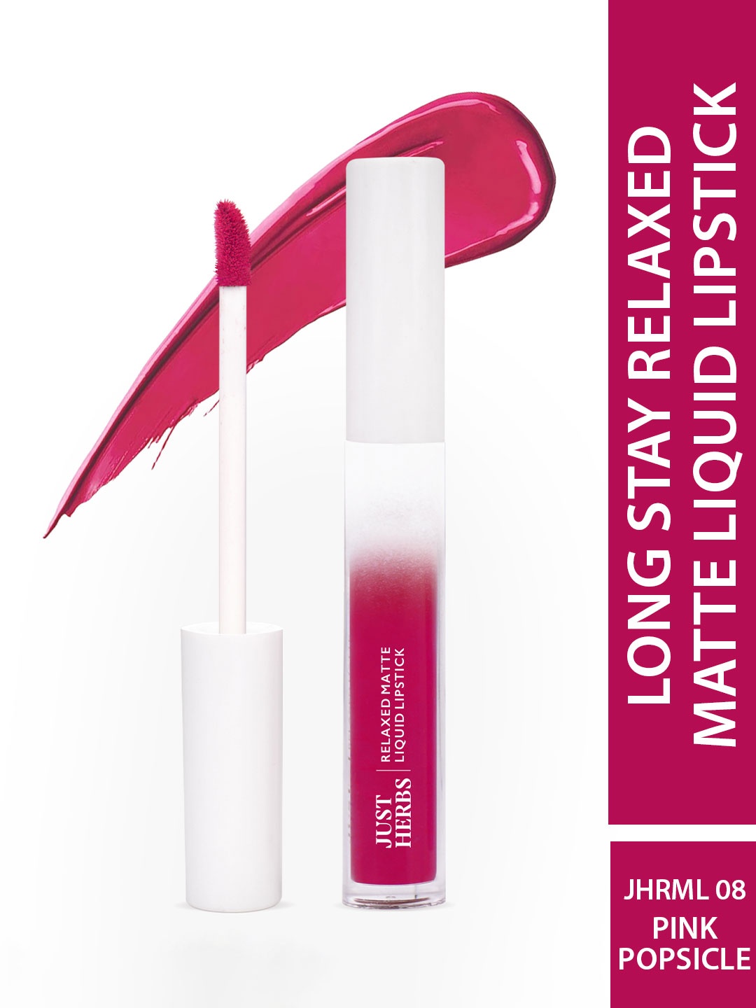 

Just Herbs Relaxed Long Lasting Matte Liquid Lipstick 4ml - Pink Popsicle 08