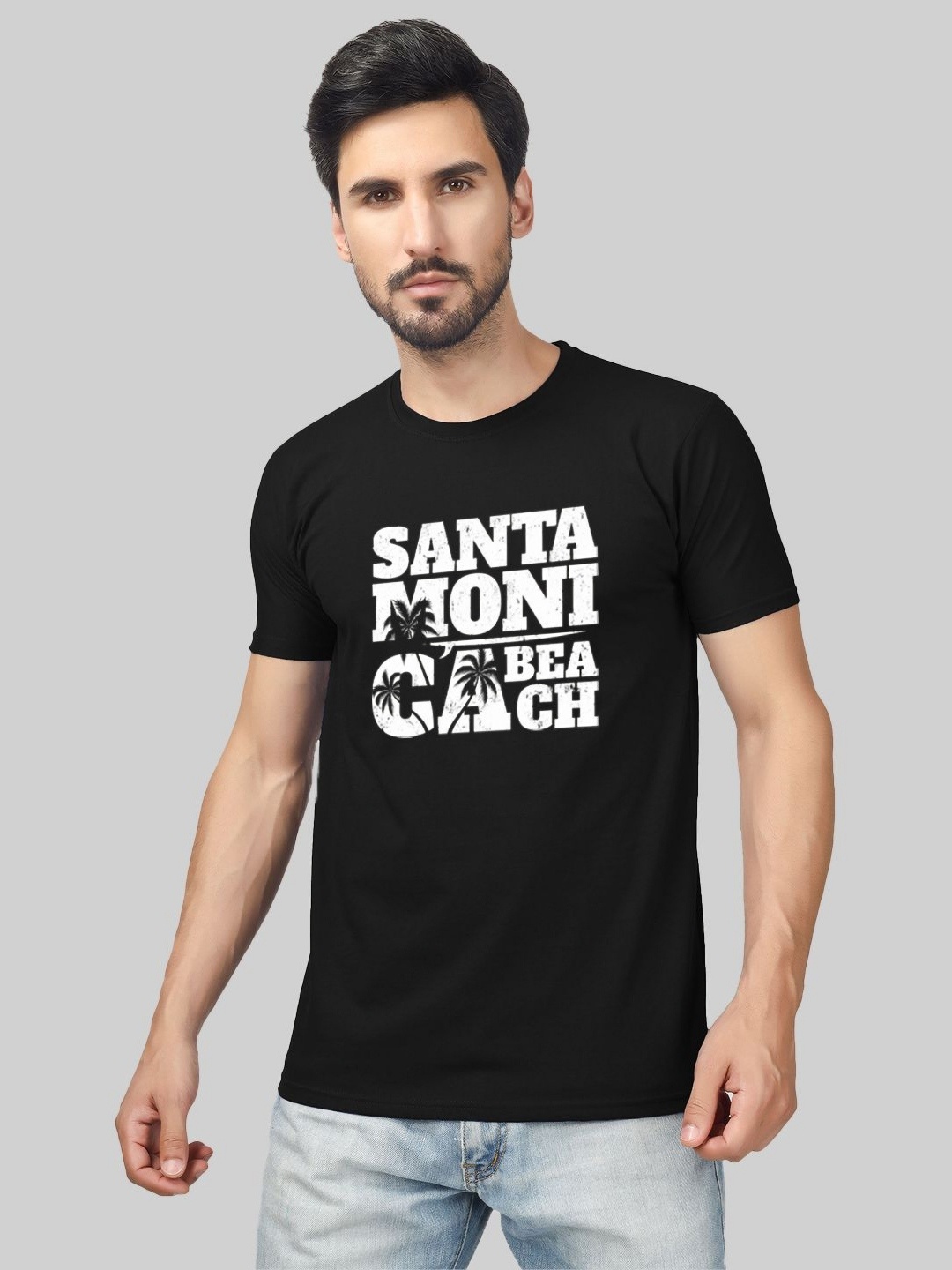 

Greylongg Men Typography Pockets T-shirt, Black