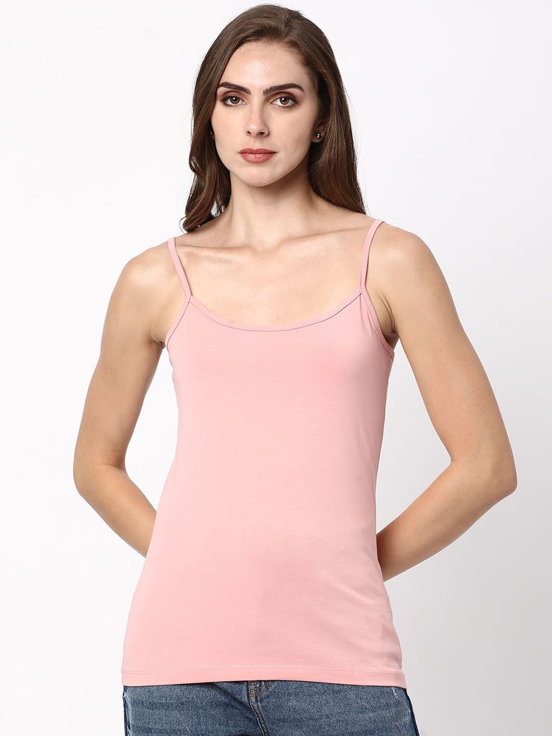 

R&B Women Solid Non-Padded Camisole, Pink