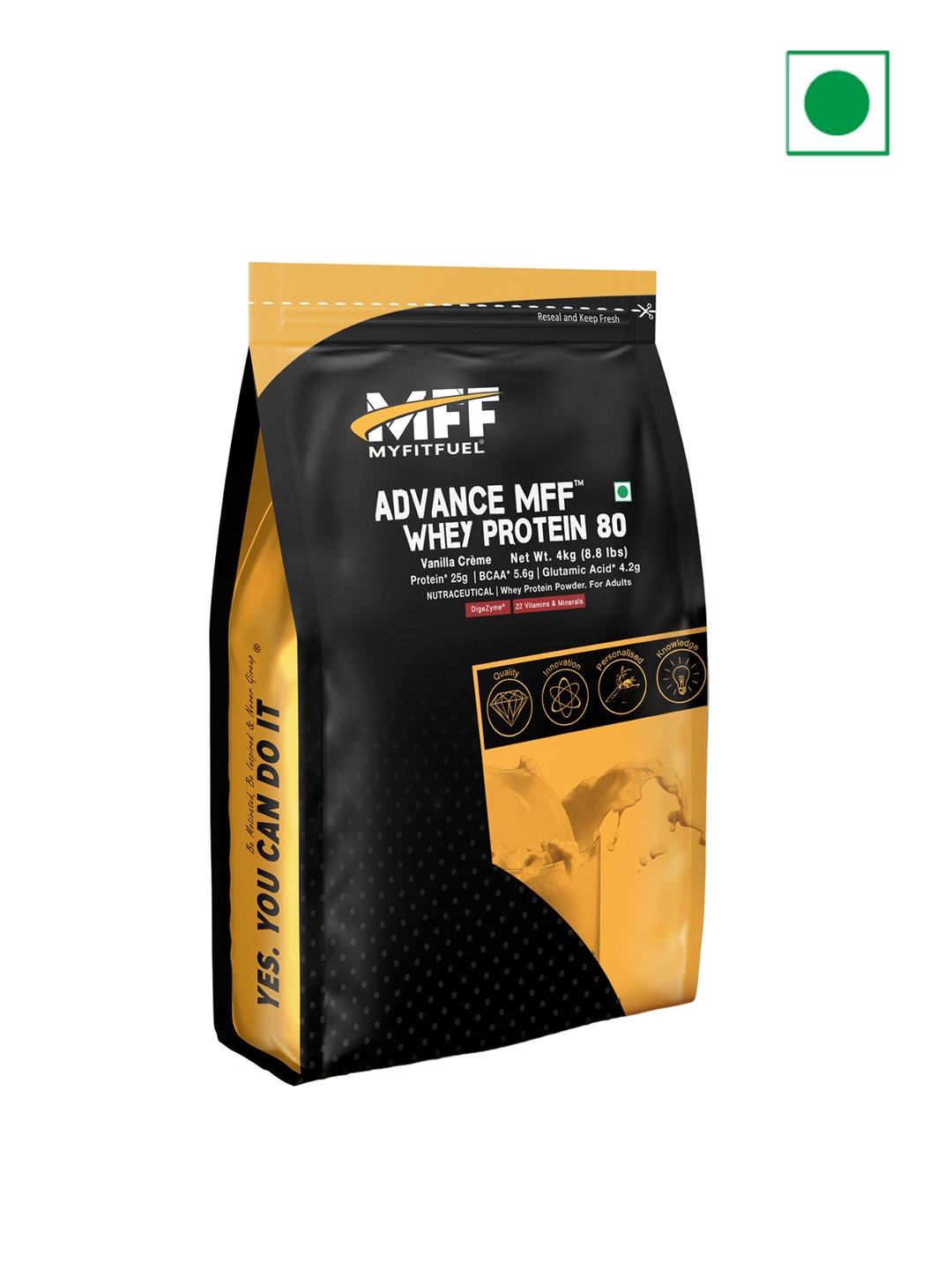 

MyFitFuel Whey Protein - Vanilla Creme - 4 kg, Cream