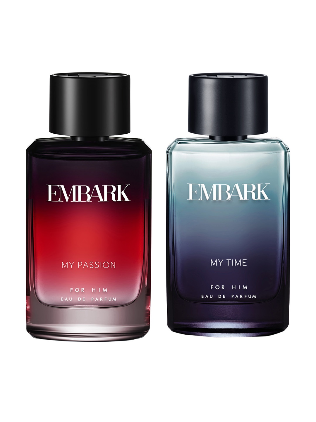 

EMBARK Men Set of 2 Eau de Parfum 100ml each - My Time + My Passion, Red