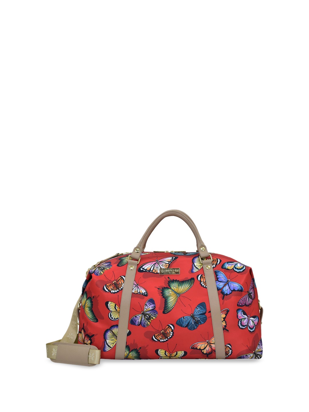 

Anuschka Printed Structured Shoulder Bag, Rust