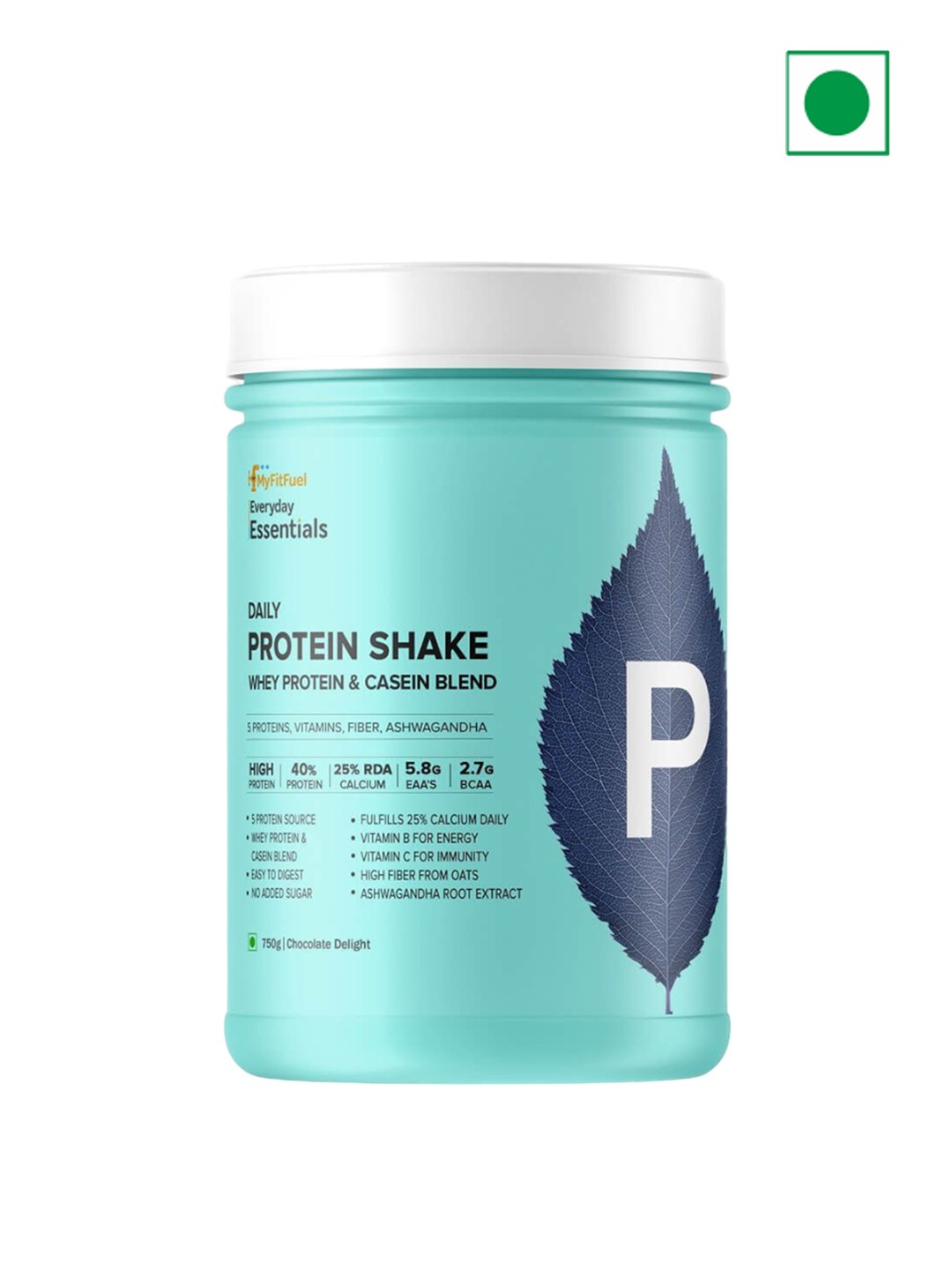 

MyFitFuel Daily Protein Shake Casein Blend & Whey Protein- 750g, Brown