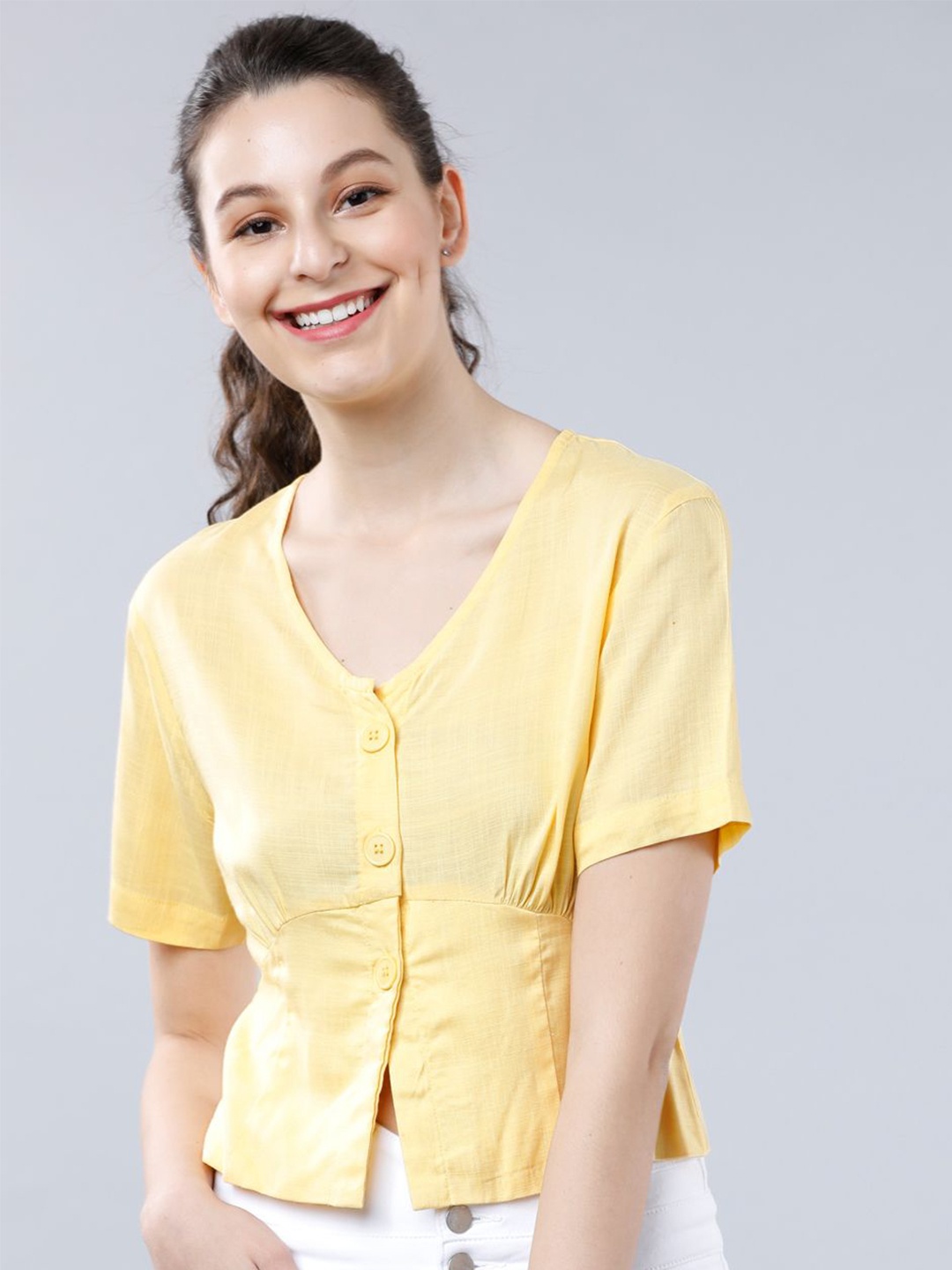 

Tokyo Talkies Crop Top, Yellow